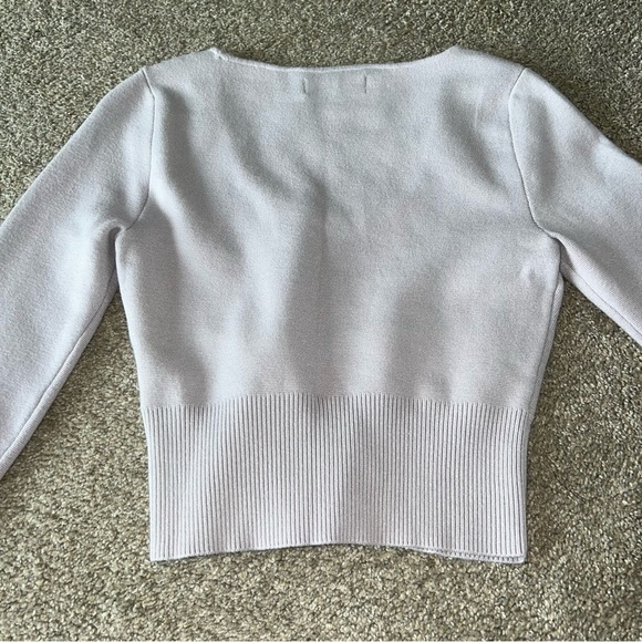 NWT! Abercrombie & Fitch - Ribbed Slim Corset Sweater - M - Picture 2 of 5